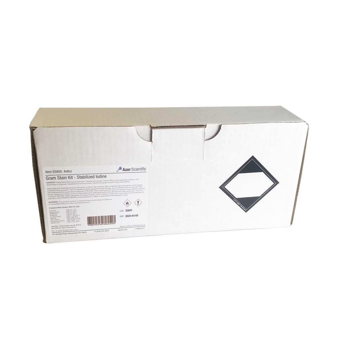 Gram Stain Kit, case